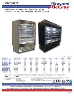 Open Dairy 35E Series Straight End Panel