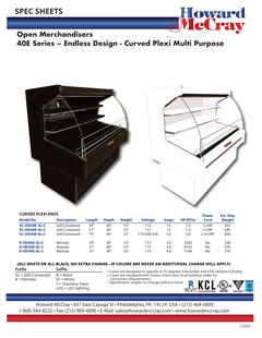 Open Dairy 40E Series Wide Curved End Panel
