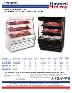 Open Meat Case 30E Low Profile Series