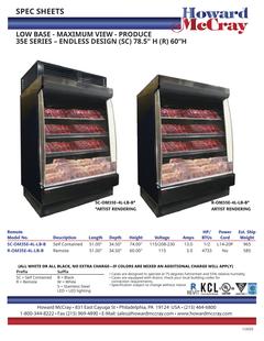 Open Meat Case 35E Series Low Boy Series